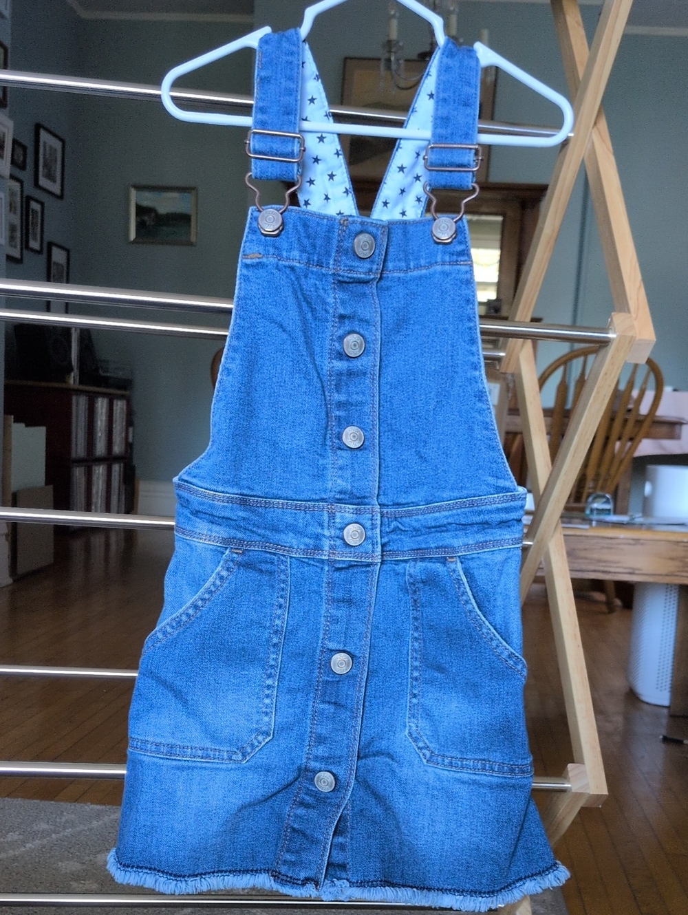 Boden denim overall dress